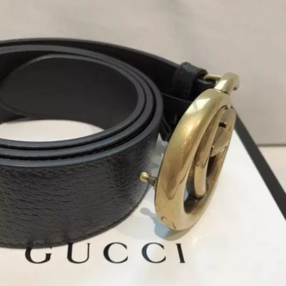 Gucci Black Belt GG Buckle Size 90cm/36in main image 4